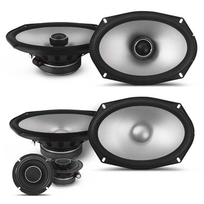 Alpine Speaker Bundle Compatible with Select Dodge Ram Crew Cab 2012+ - S2 6x9 Components, S2 6x9 Coaxials