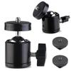 Universal 1/4" Swivel Mini Ball Head Screw Tripod Mount with Hot Shoe2 Pack, Eszkozta 360 Degree Rotating Mount Base Adapter for DSLR Cameras HTC Vive Tripods Monopods Camcorder Light Stand view 1
