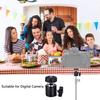 Universal 1/4" Swivel Mini Ball Head Screw Tripod Mount with Hot Shoe2 Pack, Eszkozta 360 Degree Rotating Mount Base Adapter for DSLR Cameras HTC Vive Tripods Monopods Camcorder Light Stand view 3