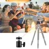 Universal 1/4" Swivel Mini Ball Head Screw Tripod Mount with Hot Shoe2 Pack, Eszkozta 360 Degree Rotating Mount Base Adapter for DSLR Cameras HTC Vive Tripods Monopods Camcorder Light Stand view 4