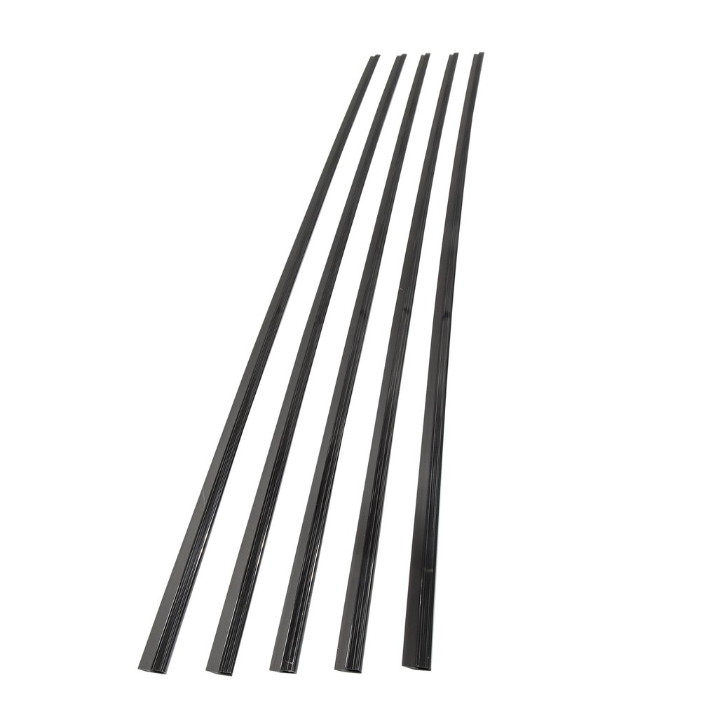 FASDE 47 in Decorative Vinyl J Trim in Brushed Onyx (5 Pack)