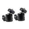 DirectNine Basics 2pcs Damping Spherical Mount for Camera Slide Platform Base for and Monopod Aluminum Alloy Black view 1