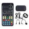 Portable Voice Changer, I9 Voice Changer Set - Multifunction Portable Mini Sound Card Sound Board for PS4, PS5, One, PC, Phone, Laptops with Adjustable Voice Functions view 1