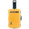 Pelican 1595 Case by ColorCase - Yellow - Large Sized Waterproof Case with TrekPak Divider System & Laptop Computer Lid Pouch - Blue Handles & Latches view 4