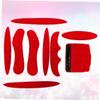 BESPORTBLE 2sets Helmet Buffering Pad Insulation Cooling Liner Mat for Safety Hats Non- Design Easy to Install for Outdoor Riding and Cycling Red view 3
