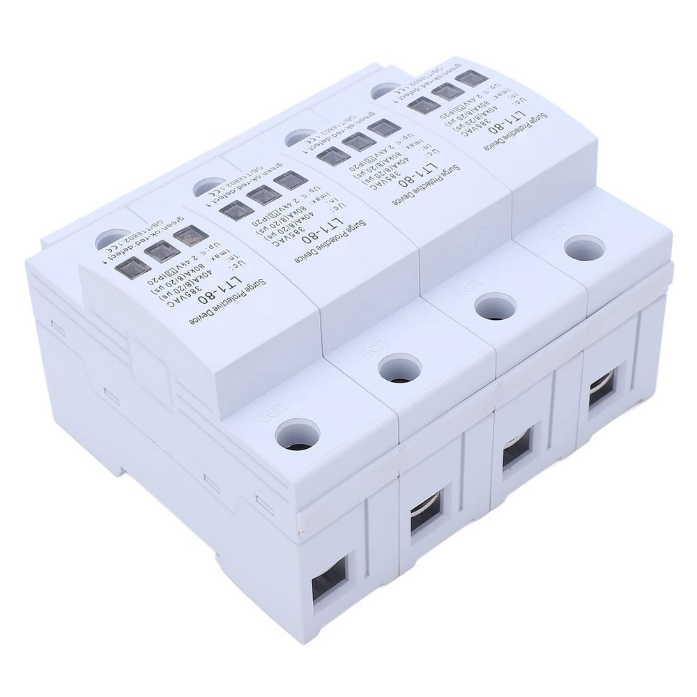 AC Protector, AC Device Arrester Device Quick Response Flame Retardant Rail Installation Modular, Computer Protectors