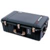 Pelican 1595 Case by ColorCase - Black - Large Sized Waterproof Case (Case Only) - Desert Tan Handles & Latches view 2