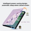 Case for Samsung Galaxy Tab S2 9.7-Inch Tablet 2015 (Model: SM-T810 / T815 / T813) for Girls Women Multi-Angle Viewing Stand Cover Smart Back Protective Cover Auto Wake/Sleep, Purple Flower view 3