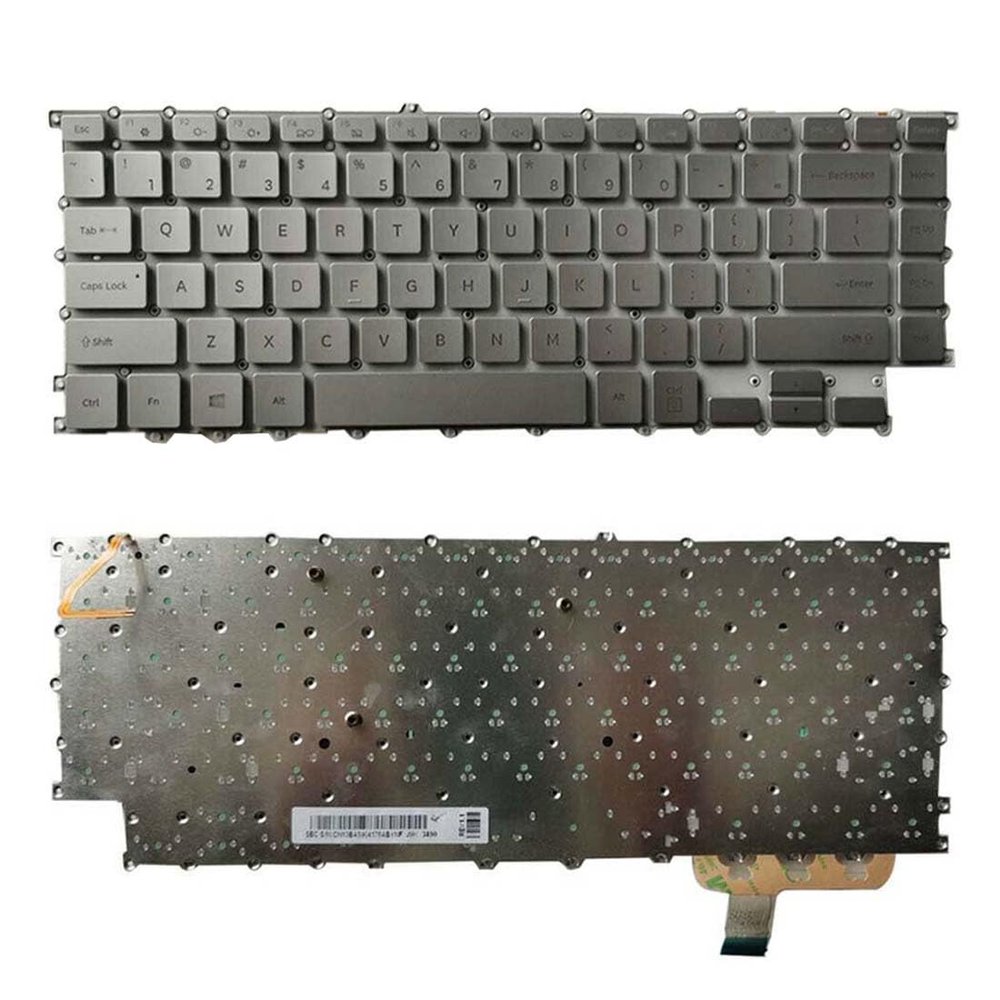 Mengnee Laptop Keyboard Compatible with Samsu-n NP900X5N 900X5N Silver US Backlight