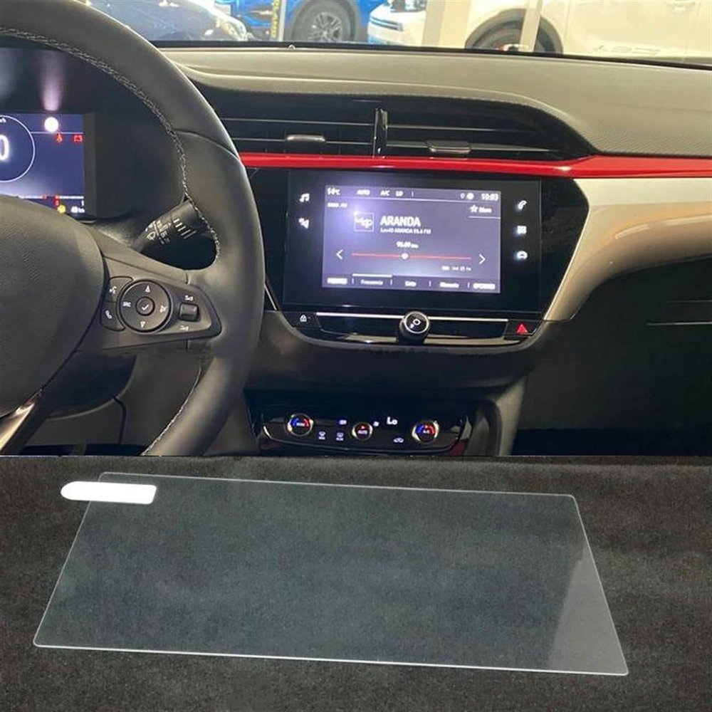 UNKOMN Screen Protector Tempered Glass Screen Protector for Corsa GS Line/Corsa F 2020 2021 7 inch Car infotainment Radio GPS Navigation Film