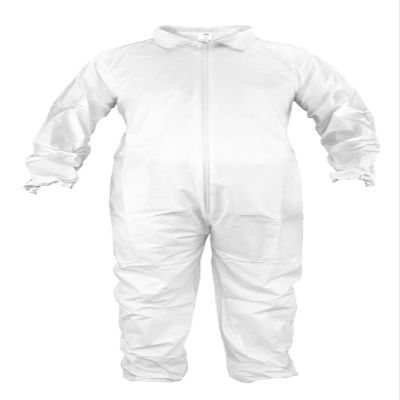 SAS Safety Corp Gen-Nex Professional Grade Coverall | Full Zipper Front, Elastic Wrist and Ankle Cuffs, Microporous Polyethylene Work Coveralls for Medical, Painting, Automotive, Factory (Medium)