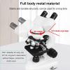 40x-10000x Binocular Compound Microscope - Microscope Slide Set/Storage Bag/Stand,for School Lab Home Education,White,6000X view 3