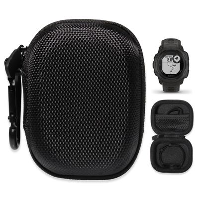 Alltravel Organizing Case for Garmin Instinct, Instinct 2 Rugged Outdoor Watch with GPS, mesh pocket for charger cable (Black)