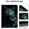 ACWDMKH for Microsoft Surface Pro 8 Case Protector PU Leather Slim Folio Stand Multiple Viewing Angles Shockproof Cover for Surface Pro 8 13 Inch 2021 Tablet Cover,Black Cat Embraces view 2