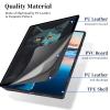 ACWDMKH for Microsoft Surface Pro 8 Case Protector PU Leather Slim Folio Stand Multiple Viewing Angles Shockproof Cover for Surface Pro 8 13 Inch 2021 Tablet Cover,Black Cat Embraces view 3