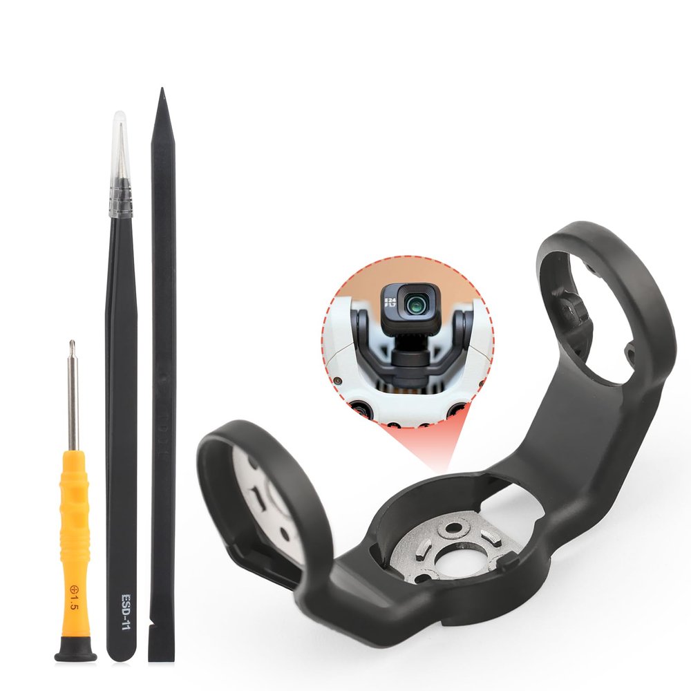 Gimbal Roll Arm Lower Bracket for DJI Mini 3 Pro Arm Bracket Replacement Drone Gimbal Camera R-axis Roll Accessories with Repair Tools