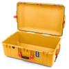 Pelican 1595 Case by ColorCase - Yellow - Large Sized Waterproof Case (Case Only) - Orange Handles & Latches view 1