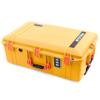 Pelican 1595 Case by ColorCase - Yellow - Large Sized Waterproof Case (Case Only) - Orange Handles & Latches view 2