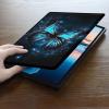 ACWDMKH for Microsoft Surface Pro 8 Case Protector PU Leather Slim Folio Stand Multiple Viewing Angles Shockproof Cover for Surface Pro 8 13 Inch 2021 Tablet Cover,Blue Butterfly view 4