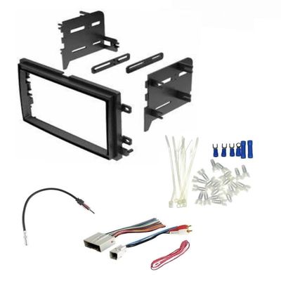Double DIN Car Stereo Radio Dash Kit, Wire Harness, Antenna Adapter, and Install Parts Made for Ford: 2009-2019 Ford Econoline/E Series Van w/Factory CD or NAV, 2007-2014 Expedition, 2009 Mustang