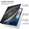 ACWDMKH for Microsoft Surface Pro 8 Case Protector PU Leather Slim Folio Stand Multiple Viewing Angles Shockproof Cover for Surface Pro 8 13 Inch 2021 Tablet Cover,Dragon Dark view 3
