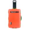 Pelican 1595 Case by ColorCase - Orange - Large Sized Waterproof Case with Pick & Pluck Foam & Laptop Computer Lid Pouch - Lime Green Handles & Latches view 4
