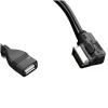 MOOKEENONE Car Music Interface USB Adapter Cable, AMI MMI MDI Aux Interface Adapter Cord for Audi A3 A4 A6 view 2