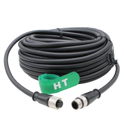 HangTon Cognex Sensor Power I/O Cable M12 A-Coded 12 Pin Male to Female for Keyence Microscan Reader Checker 201 in-Sight 7000 9000 Data Man 360 15 M
