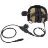 Pdflie NRR 26dB Noise Cancelling Military Airsoft Communication Headphones Tactical Headset with U94 Ptt Boom Mic for 6 Pin Motorola gp328plus ex500 Retevis rt29 rt48 nr30 Ailunce hd1 (NATO US Wired) view 2