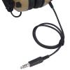 Pdflie NRR 26dB Noise Cancelling Military Airsoft Communication Headphones Tactical Headset with U94 Ptt Boom Mic for 6 Pin Motorola gp328plus ex500 Retevis rt29 rt48 nr30 Ailunce hd1 (NATO US Wired) view 3