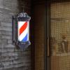banborba 28inch Barber Pole Red White Blue LED Light, Hair Salon Rotating LED Strips, Wall Mount Waterproof Save Energy Wall Lamp, Traditional Barber Pole Outside Barber Shop Rotating Sign Light view 2