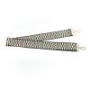 MAVIS LAVEN Camera Shoulder Neck Strap, Webbing Camera Strap Widened Polyester Fabric for Travelling (Black Gold White) view 2