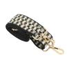 MAVIS LAVEN Camera Shoulder Neck Strap, Webbing Camera Strap Widened Polyester Fabric for Travelling (Black Gold White) view 4