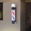 banborba 32inch Barber Pole Red White Blue LED Light, Hair Salon Rotating LED Strips, Wall Mount Waterproof Save Energy Wall Lamp, Traditional Barber Pole Outside Barber Shop Rotating Sign Light view 1