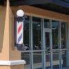 banborba 32inch Barber Pole Red White Blue LED Light, Hair Salon Rotating LED Strips, Wall Mount Waterproof Save Energy Wall Lamp, Traditional Barber Pole Outside Barber Shop Rotating Sign Light view 2