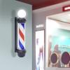 banborba 32inch Barber Pole Red White Blue LED Light, Hair Salon Rotating LED Strips, Wall Mount Waterproof Save Energy Wall Lamp, Traditional Barber Pole Outside Barber Shop Rotating Sign Light view 3