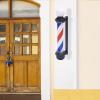 banborba 32inch Barber Pole Red White Blue LED Light, Hair Salon Rotating LED Strips, Wall Mount Waterproof Save Energy Wall Lamp, Traditional Barber Pole Outside Barber Shop Rotating Sign Light view 4