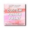 Custom Poster Prints - Upload Your Image/photo - Personalized Picture to Poster Printing, Wall Art Prints 24x24 inch view 1