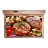 SYLVOX 15.6 inch Smart TV for Kitchen, 1080P Under Cabinet TV, 12V Smart Android Rotated & Folded, Support Google Assistant WiFi Bluetooth, Small Television for Kitchen, Bedroom, RV Camper, Mahogany view 1