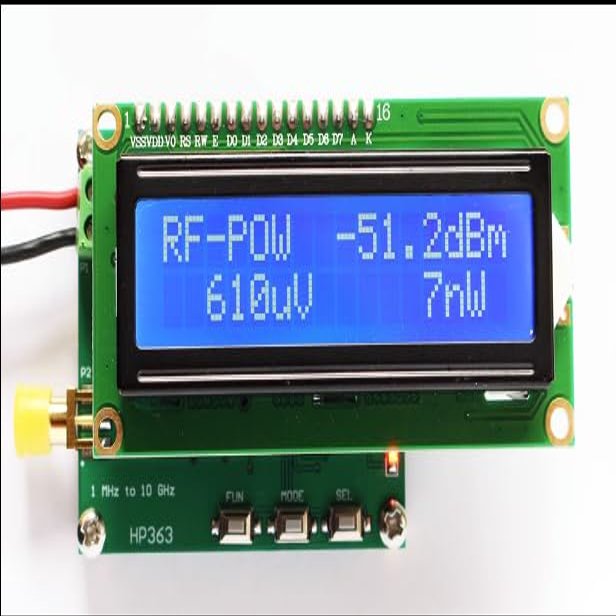 HP363 RF power meter 1MHz~10GHz -50~0dBm power meter can set RF power attenuation value