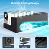 MAIWO 5 Bay External Hard Drive Docking Station with Cooling Fan - USB 3.1 SATA HDD Dock Cloner Duplicator for 3.5" 2.5'' Drives, Expandable Storage up to 110TB, Black view 3