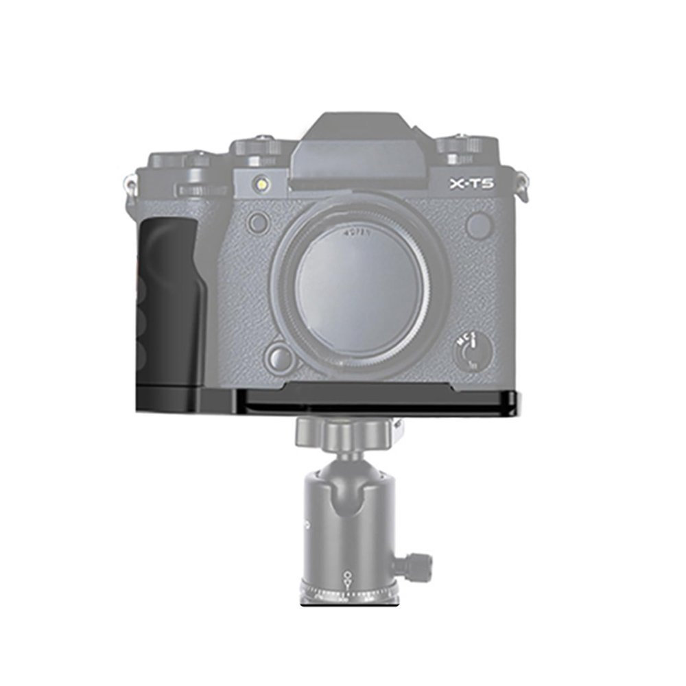 BGNing XT5 Quick Release L Plate Hand Grip Holder Handle w 1/4 3/8 Srew Hole for Fujifilm X-T5 Camera Tripod Ball Head Adapter