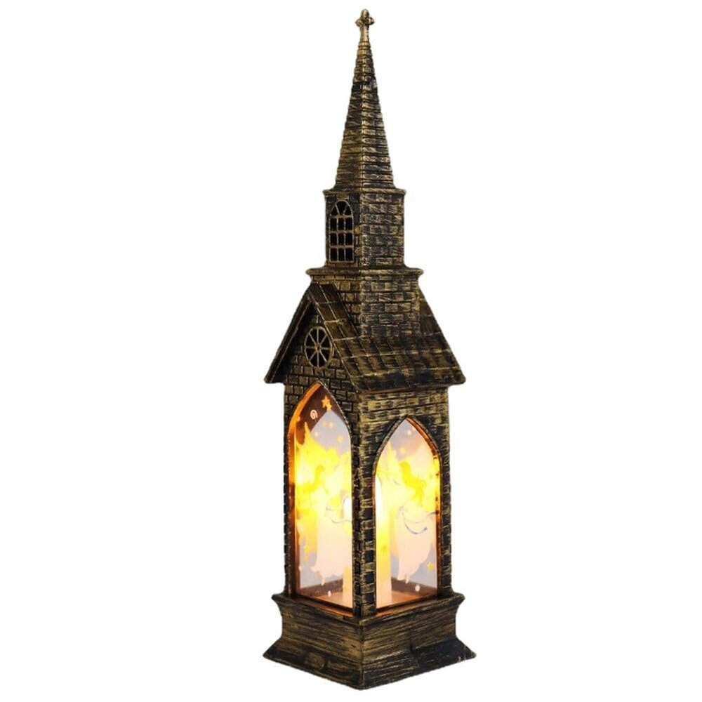 Stylish Night Light Small Wind Lamp Christmas LED Light Creative Gift Santa Claus Jesus (Angel)