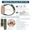 20mm Watch Band Replacement for Garmin fenix 5S/5S Plus/6S/7S/Instinct 2S/D2Quick Fit silicone with rosegold buckle, BLACK and ARMYGREEN Bundle view 3