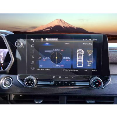 SXCY 2023 2024-2026 Chevy Colorado Screen Protector Only for "LT WT TRAIL BOSS" Trim 2023-2026 Colorado Accessories 2024-2026 Colorado Navigation Display Screen Protector(Fluted Rectangular 2 PCS Nano Soft Film)