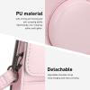 Airshi Camera Case, PU Heavy Duty Antiscratch Mini Camera Bag Adjustable with Stickers for Mini 12 (Pink) view 4