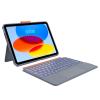 Case with Keyboard for iPad 10th Generation & 11th (A16, 2025): Bluetooth Wireless Detachable Magnetic Stand Rechargeable Keyboard with Folio Slim Compact Removable Cover with Trackpad, White Backlit view 1
