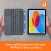 Case with Keyboard for iPad 10th Generation & 11th (A16, 2025): Bluetooth Wireless Detachable Magnetic Stand Rechargeable Keyboard with Folio Slim Compact Removable Cover with Trackpad, White Backlit view 3