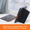 Case with Keyboard for iPad 10th Generation & 11th (A16, 2025): Bluetooth Wireless Detachable Magnetic Stand Rechargeable Keyboard with Folio Slim Compact Removable Cover with Trackpad, White Backlit view 4