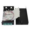 1 Pack 12-Strand LC OM3 Multimode Fiber Optic Wall Mount Enclosure Kit with 6 LC-UPC Duplex Couplers, Pigtails & Splice Trays view 1